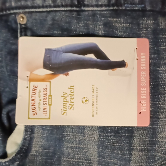 NWT Levi Strauss Signature Simply Stretch High Rise Super Skinny Jeans Sz. 18M - Picture 5 of 13